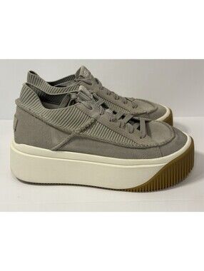 UGG Platform Sneaker Boots in Taupe and White with Gum Sole